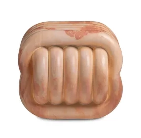 Love Knot Pink Marble Outdoor Concrete Accent Stool