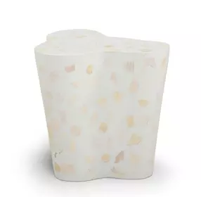 Slab Light Green Outdoor Freeform Terrazzo Side Table