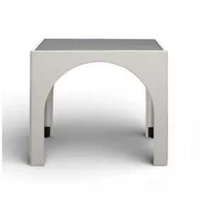 Tomlin Cream Performance Fabric 35" Square Game Table