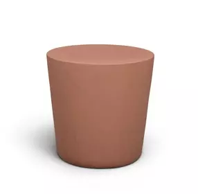 Margot Red Terracotta Outdoor Concrete Dining Stool