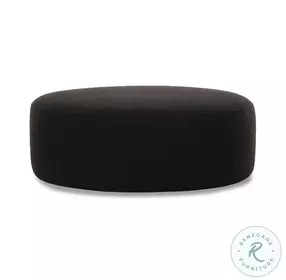 Broohah Black Boucle Square Ottoman