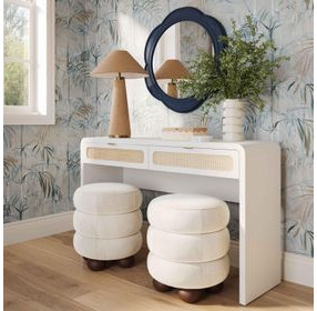 Patty White Home Office Console Desk