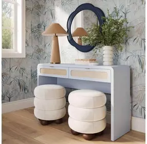 Patty Pastel Blue Home Office Console Desk