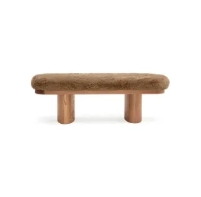 Ollie Taupe 48" Bench