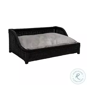 Poppy Black Small Pet Bed