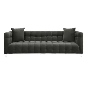 Bea Grey Velvet 91" Sofa