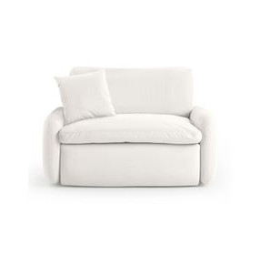 Rachelle Cream Velvet Lounge Chair