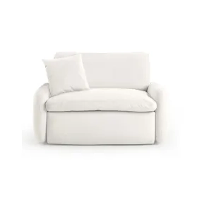 Rachelle Cream Velvet Lounge Chair
