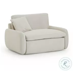 Rachelle Cream Velvet Lounge Chair