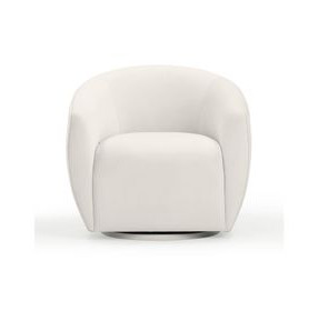 Jordan Cream Velvet Swivel Chair