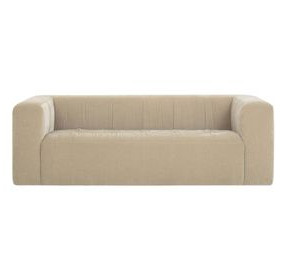 Alder Sand Chenille Upcycled 89" Sofa