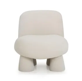 Stomp Cream Performance Fabric Upholstered Accent Chair