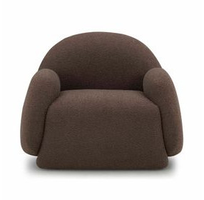 Marius Brown Performance Fabric Upholstered Accent Chair