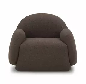 Marius Brown Performance Fabric Upholstered Accent Chair