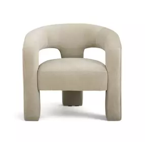 Malone Taupe Performance Chenille Upholstered Accent Chair