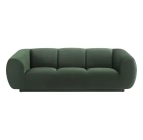 Emmet Forest Green Velvet 90" Sofa