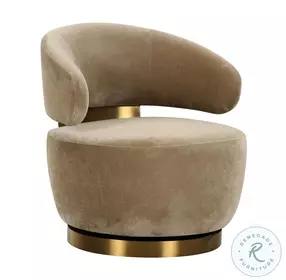 Austin Oat Recycled Fabric Swivel Chair