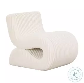 Senna Cream Corduroy Oversized Accent Chair