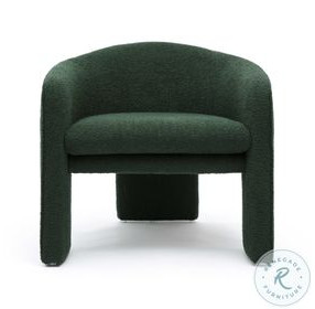 Marla Forest Green Boucle Accent Chair