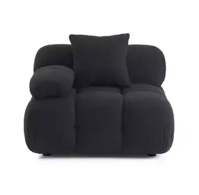 Calliope Black Modular Corner Chair