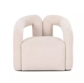 Jenn Cream Performance Boucle Upholstered Accent Chair