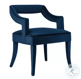 Tiffany Navy Velvet Chair