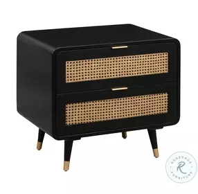Christine Black Nightstand