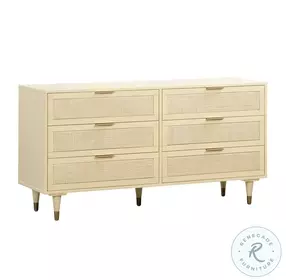 Sierra Buttermilk 6 Drawer Dresser