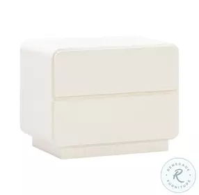 Sagura Cream Nightstand