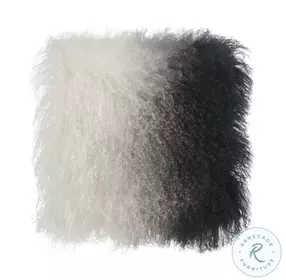 Tibetan White and Black Sheep Pillow
