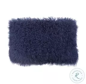 Tibetan Sheep Long Blue Pillow