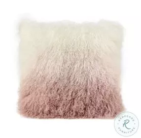 Tibetan White and Blush Sheep Pillow