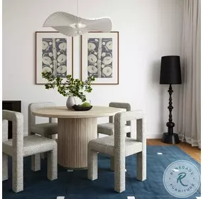 Chelsea Black Round Dining Room Set with Hazel Chair
