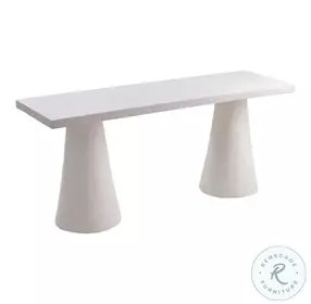 Dayana White Faux Plaster Desk