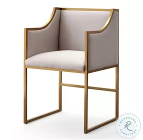 Atara Cream Velvet Gold Chair