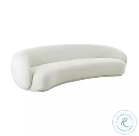 Kendall Cream Velvet 120" Sofa