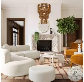 Broohah Cream Boucle Sectional