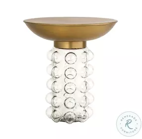 Bubble Antique Brass Side Table
