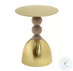 Daleyza Gold And Pink Side Table