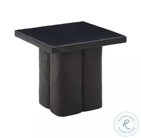 Kayla Black Concrete Side Table