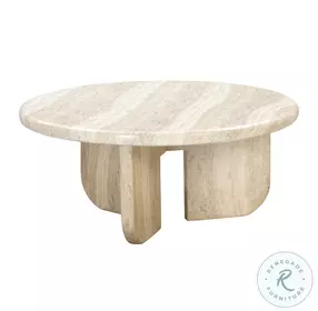 Patrizia Natural Concrete Round Coffee Table