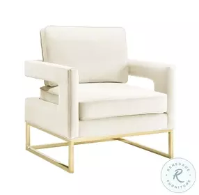 Avery Cream Velvet Chair