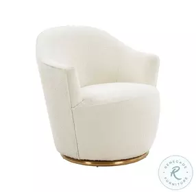 Skyla Boucle Swivel Chair