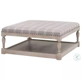 Townsend LiveSmart Walden Stone Performance Fabric Upholstered Cocktail Table