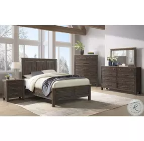 Transitions Driftwood And Sable Panel Bedroom Set