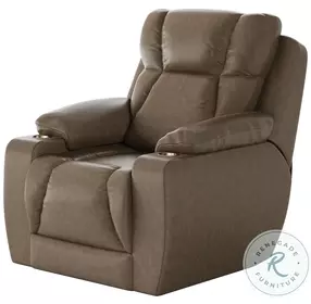 Challenger Passion Taupe Power Headrest Wall Hugger Big Mans Recliner