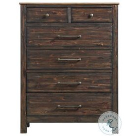 Transitions Two Toned Driftwood and Sable 6 Drawer Chest