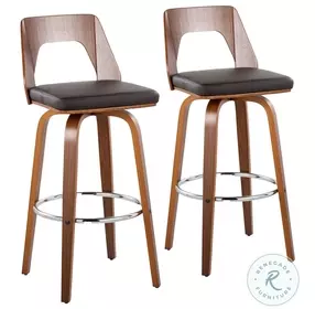 Trilogy Brown 30" Bar Stool Set Of 2