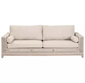 Tropez Beige Performance Fabric Outdoor 90" Sofa
