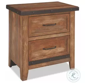Taos Canyon Brown 2 Drawer Nightstand